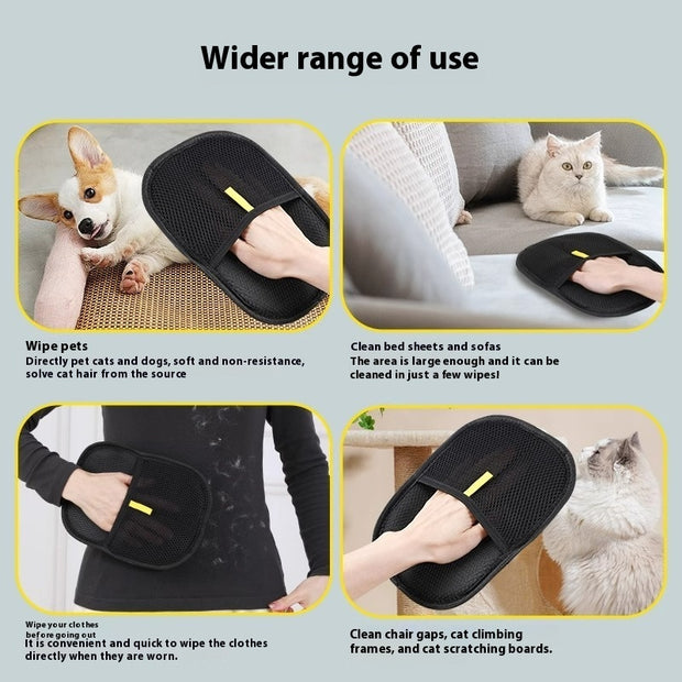 Multi-use pet hair remover glove for pets, sofas, clothes, and furniture. Versatile cleaning tool for pet owners.