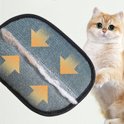 Close-up of pet hair remover glove showing static bristle action. Designed to attract and lift embedded pet hair.