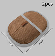 2-piece light brown pet hair remover gloves with 16x24cm dimensions. Reusable and washable for long-term use.